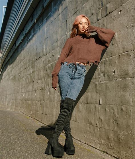 ダメージヘムボリュームスリーブニットトップス トップス ニット セーター Latina レディースファッション通販ANAPオンライン