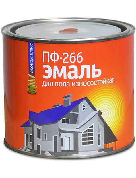 Эмаль ПФ-266 алкидная для пола, золотисто-коричневая, 2,5 кг - купить в ОМА