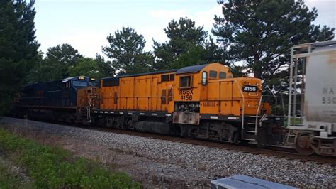 RSSX GP9 4156 Trails On CSX Train M583 Northbound On The Abbeville