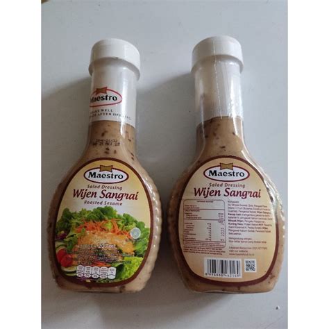 Jual Maestro Wijen Sangrai Salad Dressing Roasted Sesame Ml