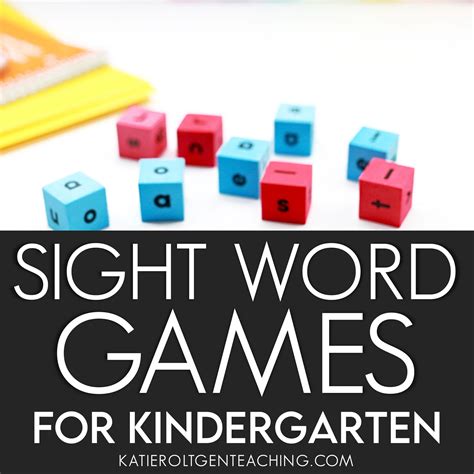 4 Sight Word Games for Kindergarten to Try Today - Katie Roltgen Teaching