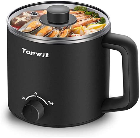 Topwit Electric Hot Pot Mini Ramen Cooker L Noodles Pot