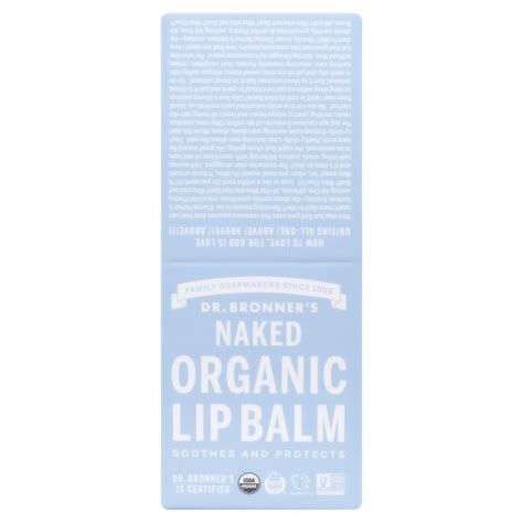 Dr Bronner S Organic Lip Balm Naked Quality Foods