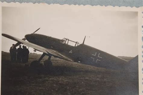 Foto Flugzeug Messerschmitt Bf Me Balkenkreuz Wappen Mailing