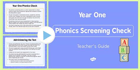 Teacher S Guide To The Phonics Screening Check Twinkl