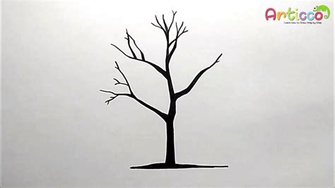Step By Step How To Draw A Dead Tree