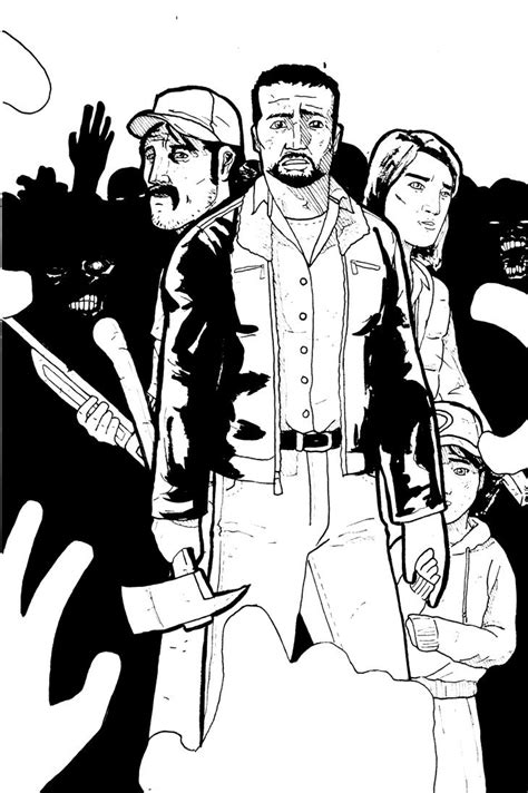 The Walking Dead Inks By Ellbalson On Deviantart