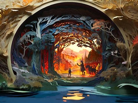 Premium Photo A Mesmerizing Papercut Animation