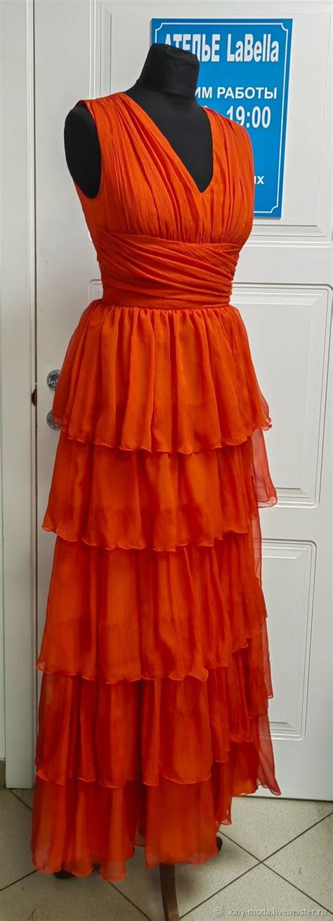 Платья: Платье с воланами ярусное в интернет-магазине Ярмарка Мастеров ...