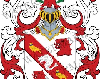 Byrd Family Crest Digital Download Byrd Coat of Arms JPG File Heraldry ...