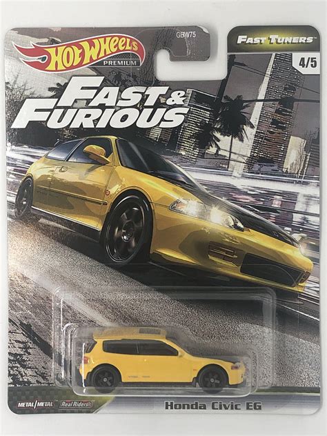 Hot Wheels Honda Civic EG Fast Furious Fast Tuners Hobbies Toys