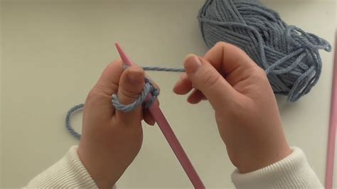 Learn To Knit Intermediate Thumb Methodlong Tail Cast On Uk