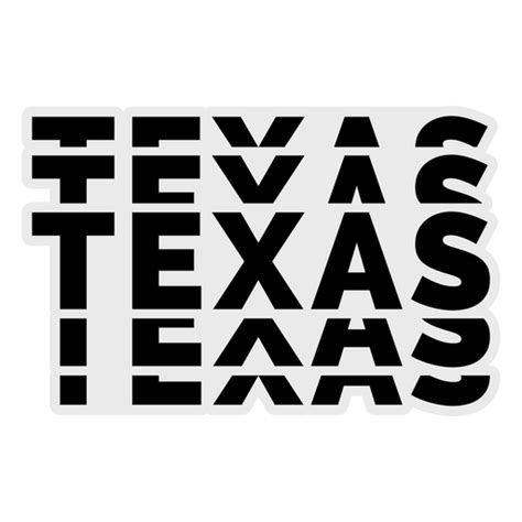 Texas Bold Lettering Png And Svg Design For T Shirts