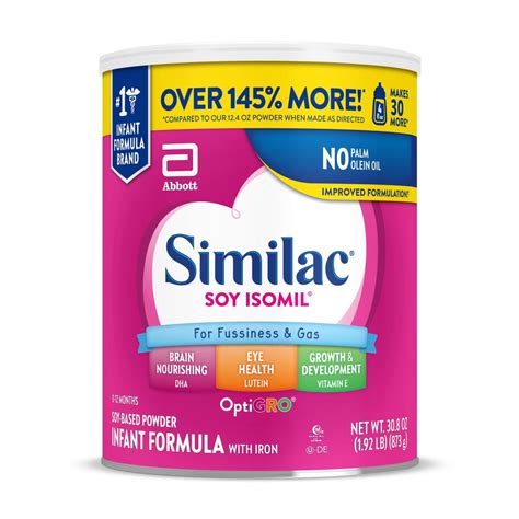 Buy Similac Soy Isomil For Fussiness And Gas Infant Formula Ready To