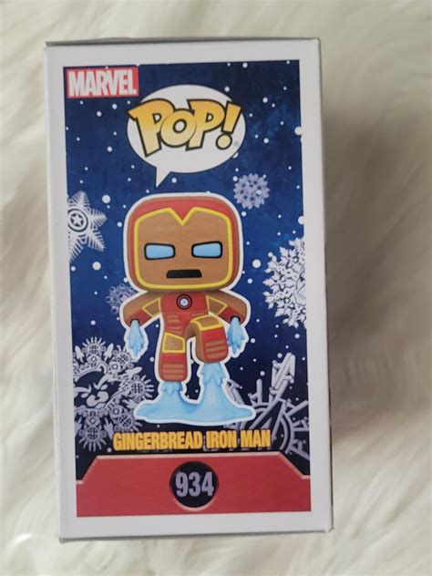 Funko Pop Marvel Gingerbread Iron Man Vinyl Figure Ebay