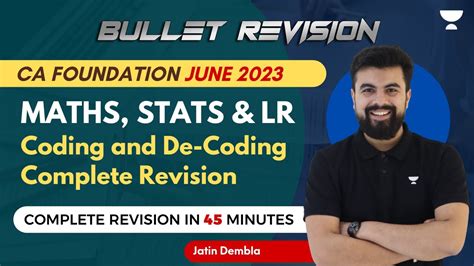 Coding De Coding ONE SHOT REVISION Logical Reasoning With Tricks