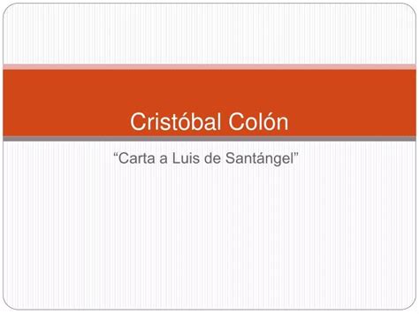 PPT Crist óbal Colón PowerPoint Presentation free download ID 629719