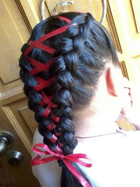 Hair Styles Braids With Ribbon Braid With Ribbon