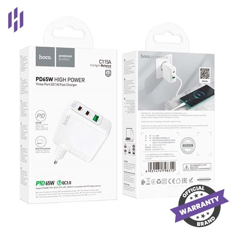 Hoco C115A 65W 2C1A Charger Adapter price in Bangladesh - Hojoborolo