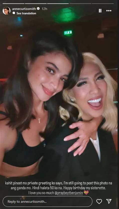 Anne Curtis Biniro Si Vice Ganda Sa Birthday Nito