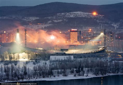 Зимний Красноярск