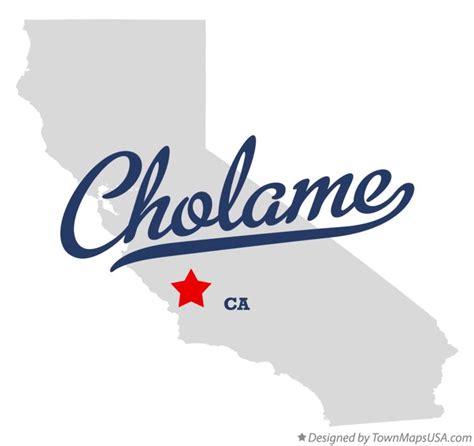 Map of Cholame, CA, California