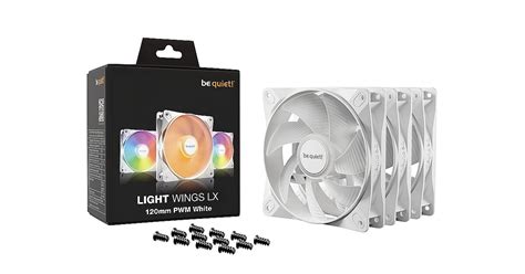 Be Quiet Light Wings LX, 120mm, PWM, White, Triple-Pack (BL122)