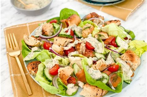 Микс салата с копчёным лососем(ТТК7946) технологическая карта