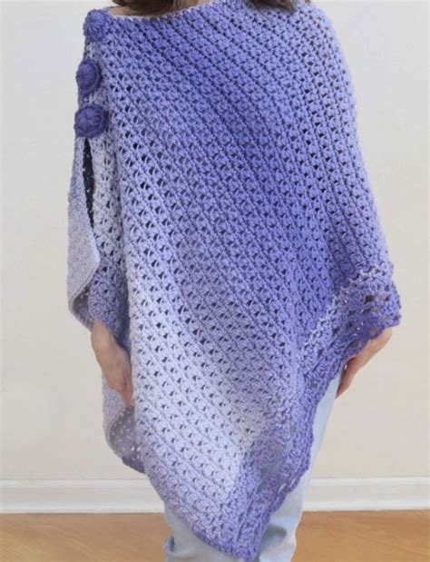 Free Crochet Pattern Asymmetrical Poncho Free Crochet Pattern — Craftorator