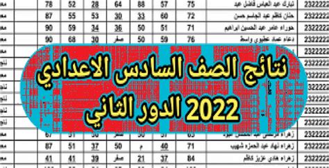 رابط استظهار نتائج السادس اعدادي 2022 الدور الثاني جميع المحافظات