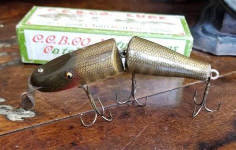 Vintage Creek Chub Bait Co No Jointed Pikie Minnow Wood Fishing