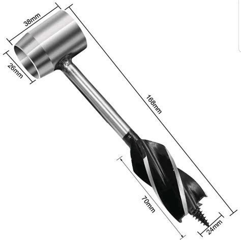 Шнековое сверло. Выживание в лесу Бушкрафт 23см на 19мм, 25мм, 38мм ...