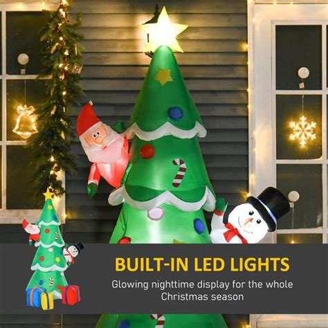 Christmas Decorations 7ft Christmas Inflatable Tree Led Lighted For