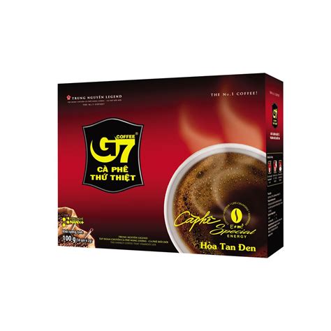 Cà Phê G7 Hòa Tan Đen - Hộp 15 Gói 2Gr