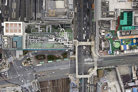 Tennoji Station Aerial View ストックフォト Getty Images