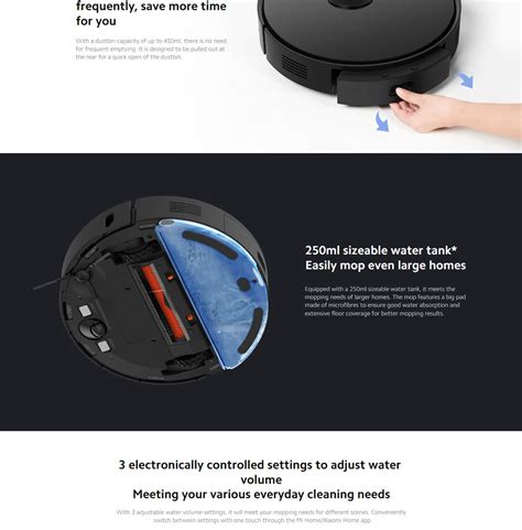 جارو رباتیک شیائومی مدل Mi Robot Vacuum S10T - های شیائومی