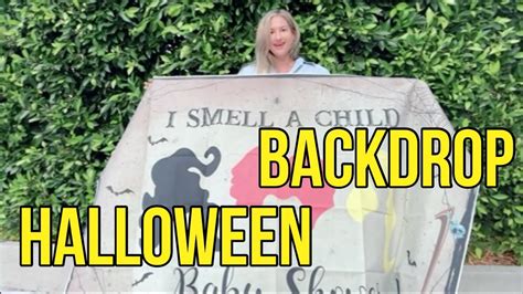 Wollmix Halloween Hocus Pocus Backdrop Party Decoration Banner I Smell