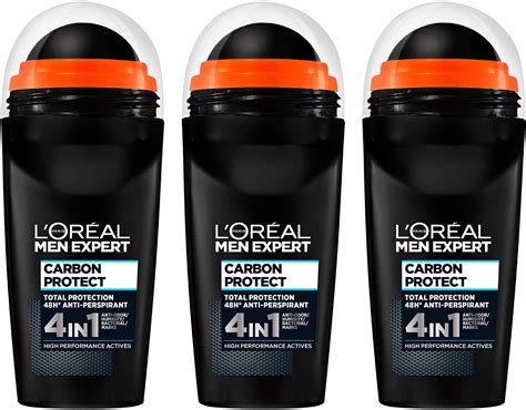 Loreal Paris Men Expert Deo Carbon Protect Intense Roll On Trio