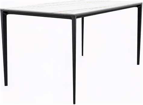 Avo 55 Inch Dining Table In White And Gold By Leisuremod 1stopbedrooms