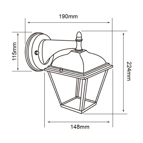 Farol Led Color Negro W Luz Calida Ftl Led N