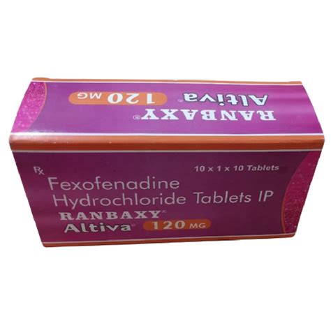 Ranbaxy Altiva Mg Fexofenadine Hydrochloride Ip Tablets At Rs