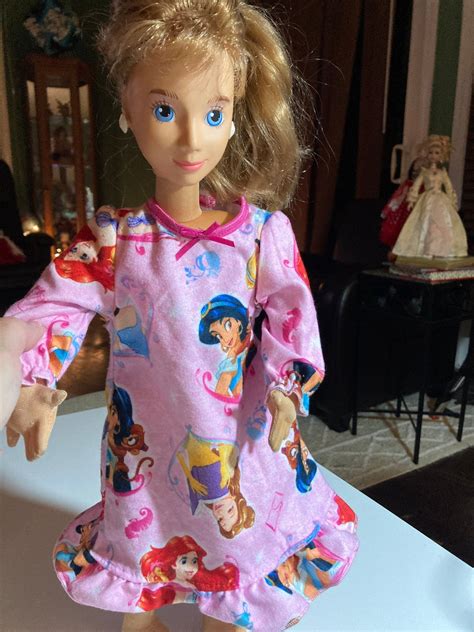 Mattel Hot Looks Doll Vintage Cloth Posable Doll In Disney Gown Bathing Suit Permanent