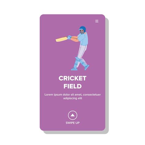 cricket field vector 20295967 Vector Art at Vecteezy