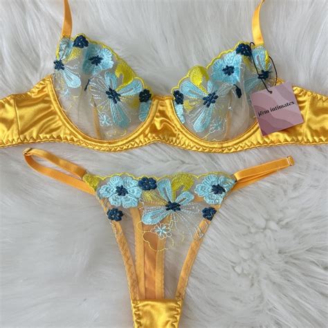 Floral Lace Lingerie Etsy