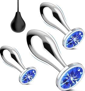 Amazon Nal Plug Kit Yeqiz 3PCS Surgical Steel Anal Butt Plug