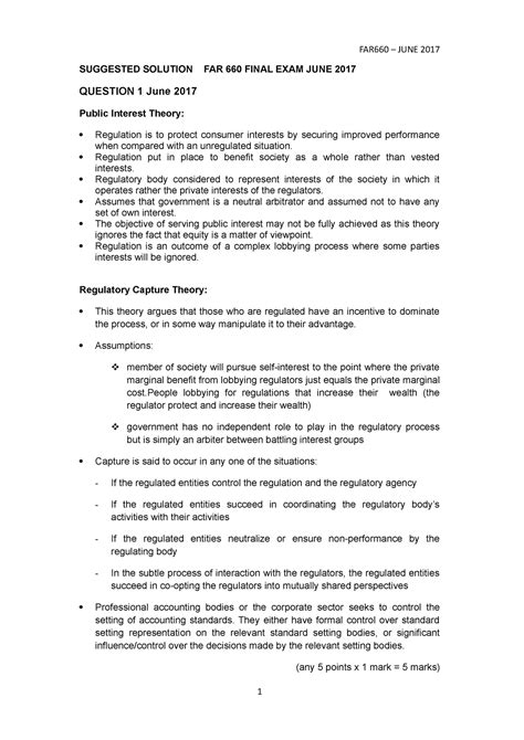 Solution Far Jul Suggested Solution Far Final Exam June