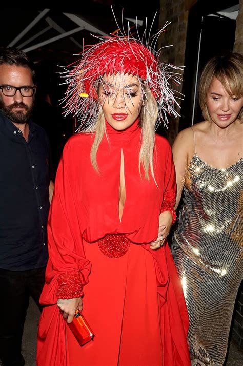 Rita Ora Sexy Red Dress Hot Celebs Home