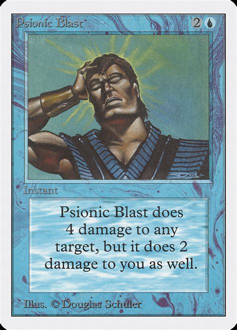 Psionic Blast Unlimited Edition Mtg Print