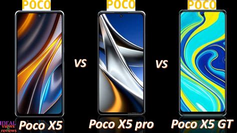 Xiaomi Poco X5 Vs Poco X5 Pro Vs Poco X5 GT YouTube