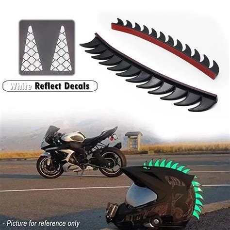 Rubber Motocross Helmet Arrow Sticker For Bikers Spikes And